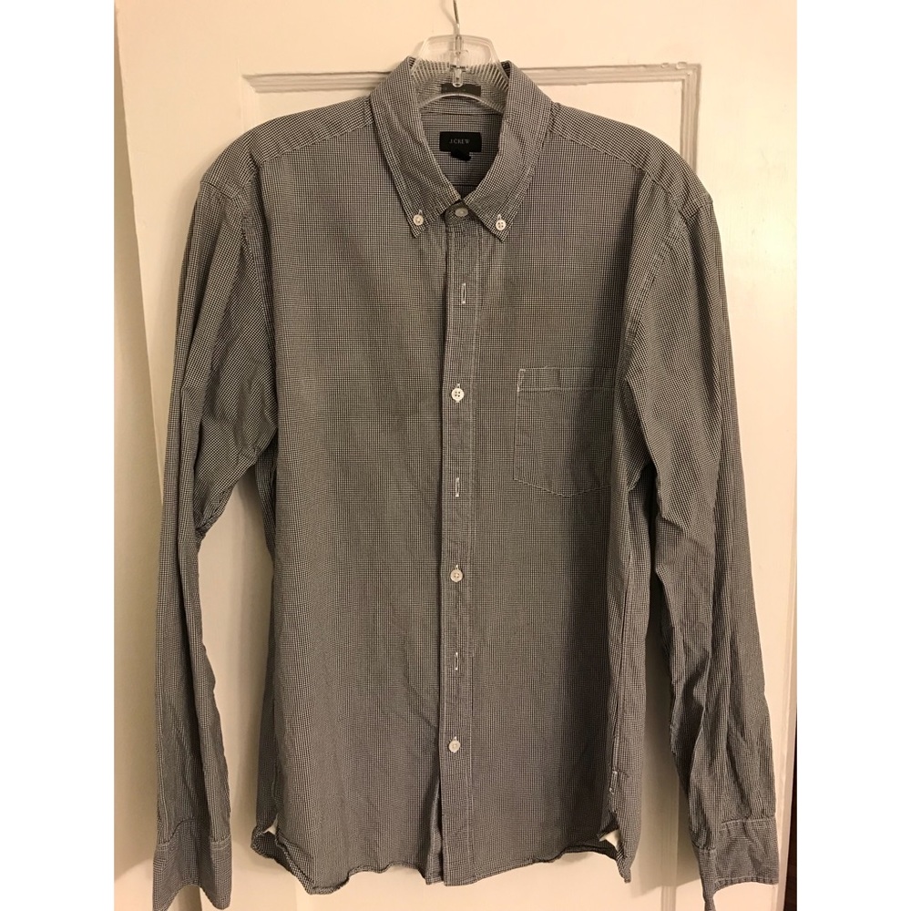 J.Crew Gingam print button up.